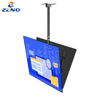 Soporte de Techo para TV de Pantalla Plana de 32-75 Pulgadas, VESA Máximo 600x400mm, Soporte de Techo Ajustable Compatible con la Mayoría de los Televisores LCD LED OLED 4K