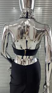 Sexy Hand Beading Celebrity <strong>Long</strong> Fashion Celebrity Evening Women's Party <strong>Dress</strong> - Product Image 5