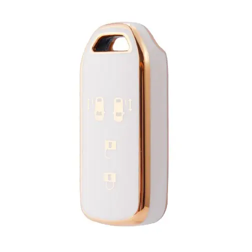 New style Gold Edge Car key cover shell TPU Auto key case for HONDA N-BOX plus N Wagon N-One JF1/2