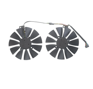 2 ชิ้น/ล็อต T129215SU FD10015H12S 95 มม. 12V 0.55A สำหรับ ASUS <span class=keywords><strong>GTX970</strong></span> 980 780 STRIX-R9285 กราฟิกการ์ดคูลเลอร์พัดลม - Product Image 1