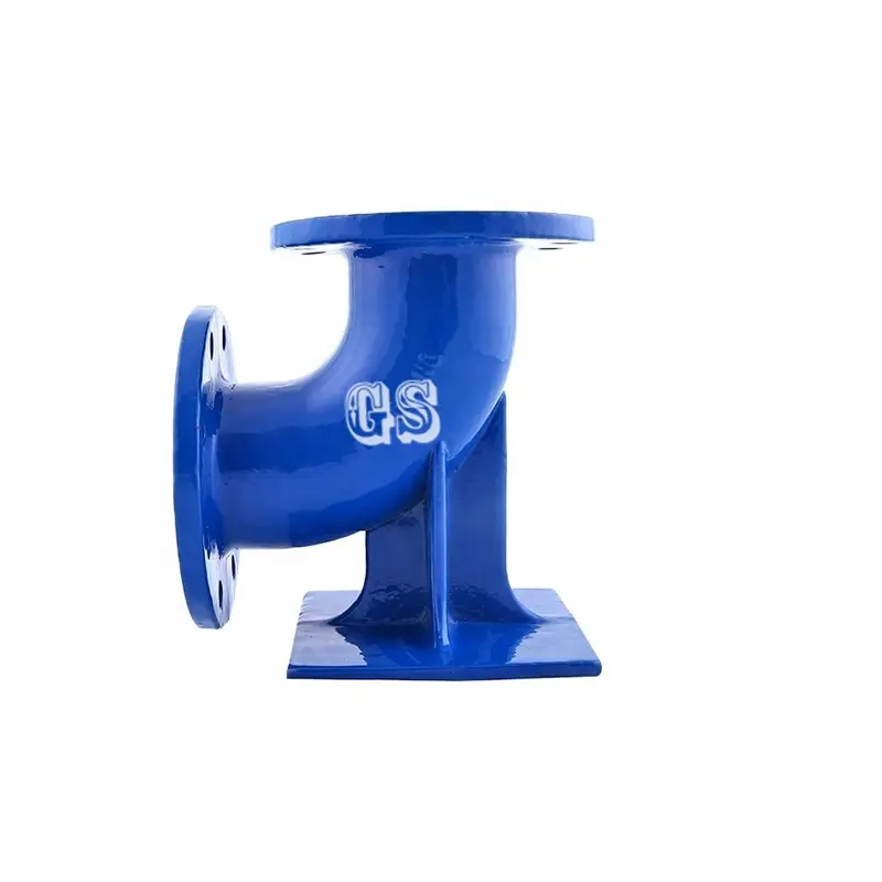 Ductile Iron Flanged Elbow 90 Degree Double Duckfoot Flanged Bend