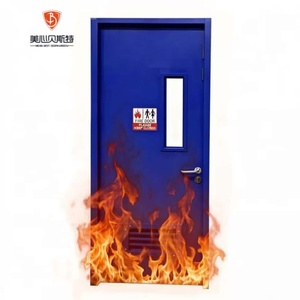 Puerta Cortafuego de Acero de Seguridad Fabricada en Fábrica Mexin, <span class=keywords><strong>Puertas</strong></span> Cortafuego de Acero de Alta Calidad con Aislamiento Térmico - Product Image 1