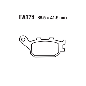 แผ่นเบรกรถจักรยานยนต์ทำจากทองแดง FA174สำหรับ <span class=keywords><strong>Suzuki</strong></span> DL650 GSF650และ CB <span class=keywords><strong>CBR</strong></span> CBF <span class=keywords><strong>400</strong></span> 600 1000 1100 - Product Image 4