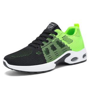 Chaussures de course sportives haut de gamme, respirantes, en maille et cuir de vachette, antidérapantes, anti-odeur, légères, amortissantes, à lacets, tendance mode - Product Image 1