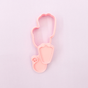 Molde de galleta para enfermera y médico de dibujos animados en 3D, juego DIY que incluye cortadores de galletas impresos con estetoscopio para hornear y regalar - Product Image 5