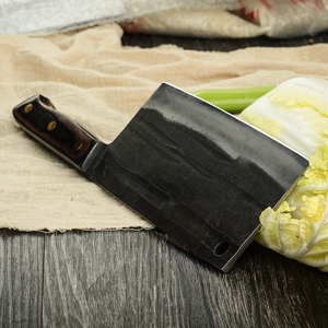 Cuchillo de carnicero chino de estilo antiguo tradicional serbio, herramienta de hoja gruesa, afilada, grande, hecha a mano - Product Image 2