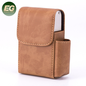 EA421 علب السيجار المحمولة المصنوعة من الفولاذ بتصميم مخصص علبة سجائر جلدية معدنية - Product Image 1