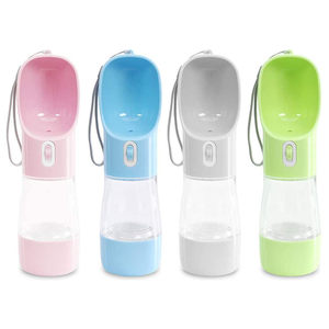 In Stock High-Capacity Pet Water Cup 2-in-1 Portable Pet Water <b>Bottle</b> Plastic Travel <b>Drinking</b> <b>Bottle</b> for <b>Dogs</b> Outdoor Walking - Product Image 2