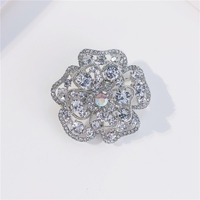 Broche en métal découpée au laser sur mesure avec logo 3D en relief, en acier inoxydable de qualité bijoux, pour hijab et foulard, vente en gros sous marque privée