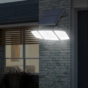 Luz solar de segurança pir de parede, de alta qualidade, com sensor de movimento para casa frontal