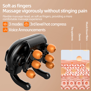 Xách tay rung Shiatsu Thông Minh Điện cổ và vai Massager cho cổ cơ thể Massager cáng với sưởi ấm - Product Image 5