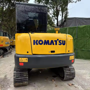Mini-excavatrice sur chenilles Komatsu PC56 en excellent état, 5,6 tonnes, moteur d'occasion, engrenage 35 kW, puissance testée et inspectée, vente - Product Image 6