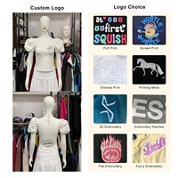 Personnalisé Nouveau Style Français Élégant Col En V Solide Couleur Dames Top Manches Bouffantes Court Tendance Conception Tshirt Femmes Blouses Chemises