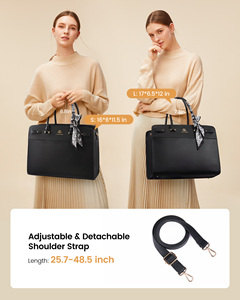 LOVEVOOK OEM Borsa per Laptop in Pelle PU da 15.6 17 Pollici per Donne, Grande Capacità, Impermeabile, Borsa da Lavoro per Insegnanti - Product Image 6
