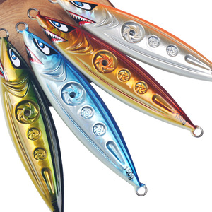 Señuelo de Pesca Hueco que Brilla en la Oscuridad, 150g, Diseño 3D, para Pesca en Agua Salada, Pesca desde Barco, Acción Lenta - Product Image 4