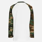 Custom Long Sleeve Camouflage <b>Raglan</b> Blank T Shirt Camo Short Sleeve Shirt Crew Neck <b>Raglan</b> Sleeve - Product Image 4