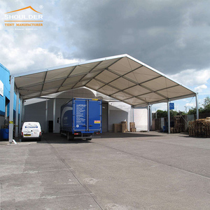 Auvent de toit en PVC durable à pente simple pour entrepôt industriel extérieur <span class=keywords><strong>et</strong></span> abri de chargement pour stockage en aluminium - Product Image 3