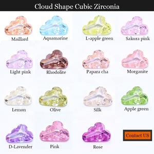 Yingma หินเพทายรูปเมฆอัญมณีขนาด6*9มม. หินคิวบิกเซอร์โคเนียเทียมสีใสสำหรับเครื่องประดับชั้นดี - Product Image 5