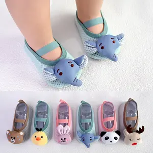 Kaus kaki anti selip untuk bayi, sepatu kaus kaki lantai bayi, kaus kaki anti selip sol lembut, sepatu balita, kaus kaki gaya baru untuk anak-anak