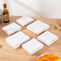 Boîte à pizza personnalisée pour emporter, plusieurs tailles disponibles avec impression de logo, boîte en papier kraft