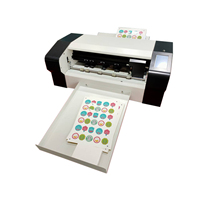 Impresora de Inyección de Tinta de Tamaño Pequeño A4, Máquina Plotter Automática para Pegatinas Flexibles