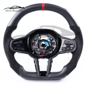 Volant en fibre de carbone personnalisé compatible avec M2 M3 M4 M5 F10 F30 F80 F90 G20 G30 G80 G82 pour <span class=keywords><strong>BMW</strong></span> CS LCI 2025+ - Product Image 1