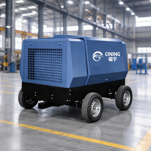 Compresor de Aire de Tornillo Móvil Eléctrico CINING, Arranque Estrella-Triángulo, Compresor de Tornillo Portátil para Minería y Construcción - Product Image 1