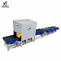 Station d'emballage e-commerce, ligne de tri de colis, trieuse à roues, convoyeur avec système DWS dynamique, capacité de 2400 PPH, vitesse réglable