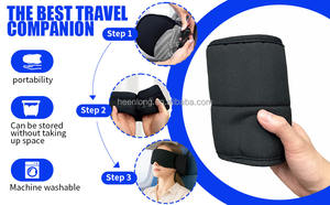 Heenlong 100% <span class=keywords><strong>bandeau</strong></span> réglable bloquant la lumière masque de sommeil nouvel avion santé oculaire approvisionnement pour sommeil profond <span class=keywords><strong>sur</strong></span> <span class=keywords><strong>les</strong></span> avions - Product Image 6