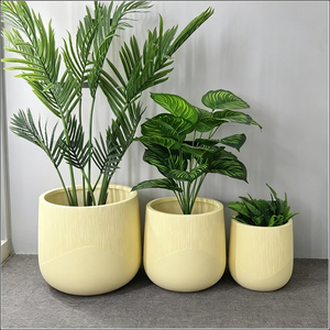 Florero de Textura Ligera y Lujosa, Maceta Simple, Contenedor para Plantas Verdes, Decoración para Sala de Estar - Product Image 1