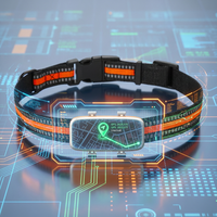 Collier GPS rapide pour animaux de compagnie Qcool avec compteur de pas, positionnement en temps réel (AGPS/LBS), surveillance du temps de repos, géolocalisation et étanchéité IP67