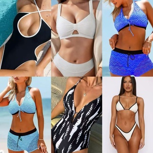 Tanga de calidad Superior, trajes de baño para mujer, traje de baño Vintage arrugado, ropa de playa de cuerda C, Micro <span class=keywords><strong>Bikini</strong></span> de pecho grande, extremo Sexy - Product Image 2