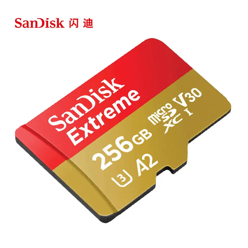 Original SanDisk A2 Extreme 256gb memory card 128GB U3 64GB Micro TF sd Card V30 Class10 flash TF Card With 4K HD