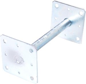 Soportes de poste galvanizados y atornillados Soporte de poste y conectores de tierra ajustable en altura - Product Image 6