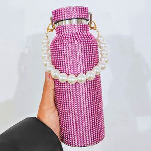 Wholesale 350ml 500ml 750ml 1000ml Sparkling Diamond Vacuum <b>Flask</b> Bling Rhinestone Stainless Steel Bling Diamond Water <b>Bottle</b> - Product Image 5
