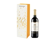 Sacs cadeaux de luxe personnalisés en carton écologique recyclable avec poignées longues et impression numérique du logo pour le vin