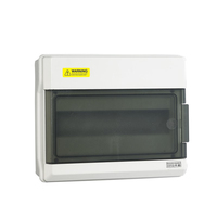 PN extérieur en plastique étanche ip65 4/6/9/12/18/24/36 voies couvercle PC ABS corps électrique boîte de Distribution MCB