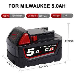 Batería de iones de litio de alta calidad, 18V, 6000mAh, repuesto para Milwaukee 18V, 48-11-1820, 48-11-1828, 48-11-1840, herramienta eléctrica - Product Image 3