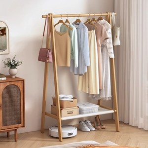 Venta al por mayor de lujo multifunción ahorro de espacio Perchero de pie moderno de bambú <span class=keywords><strong>percheros</strong></span> <span class=keywords><strong>para</strong></span> el hogar Hotel Hall taller - Product Image 6