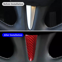 Autocollants décoratifs partiels en fibre de carbone véritable pour la console centrale arrière et le volant de luxe pour Infiniti Q50/Q50L/Q60