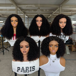 วิกผมหน้าผากลูกไม้แบบไม่ต้องใช้กาว 15A ความหนาแน่นสูง 300% SDD ผมเวียดนามแบบ Afro Curly ใกล้ฉัน ไม่พันกัน ไม่หลุดร่วง - Product Image 2