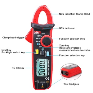 Ttltes UT210E UNI-T มินิมิเตอร์แบบดิจิตอล100A AC DC <span class=keywords><strong>True</strong></span> RMS คีมมัลติมิเตอร์เครื่องทดสอบไดโอดเครื่องมือวิเคราะห์<span class=keywords><strong>1</strong></span> - Product Image 4
