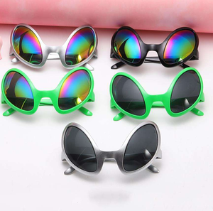 Lunettes Alien, Déguisement Alien, Lunettes Amusantes, Décoration de Fête, Lunettes de Soleil ET, Accessoire de Tête pour Fêtes, Halloween, Adultes et Enfants - Product Image 1