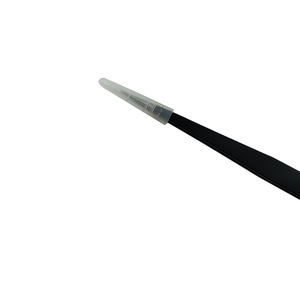 Pinzas antiestáticas de punta fina de acero inoxidable, ESD-11 recto Industrial de alta calidad, negro, no magnético, ESD - Product Image 2