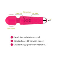 Nuevo Vibrador Av Wand Japonés 2026, 20 Frecuencias, 8 Velocidades, Vibrador con Micrófono Mágico, Juguetes Sexuales para Mujeres