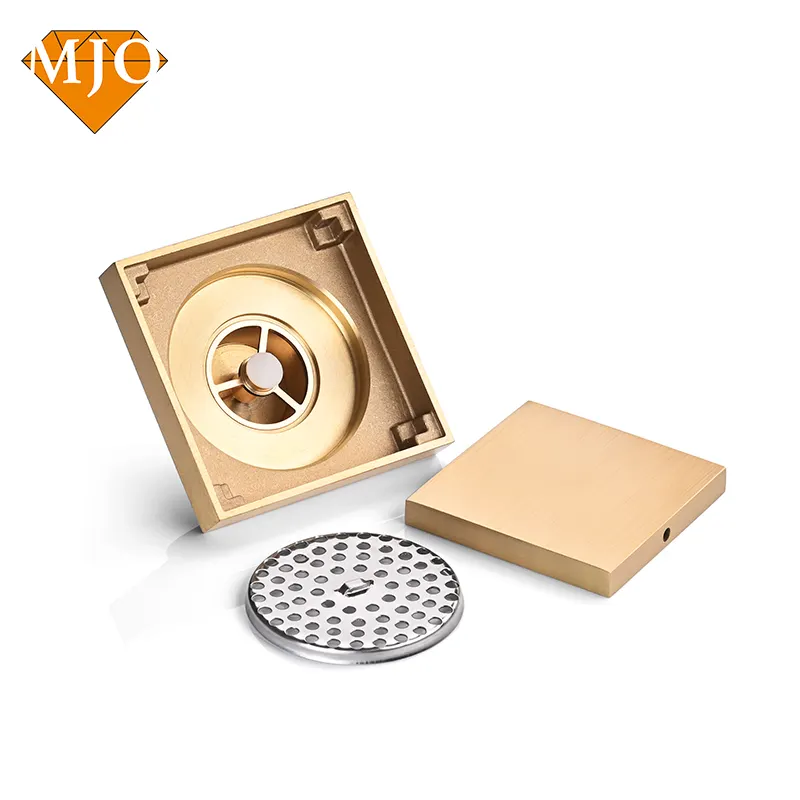 Factory Wholesale Customized 10x10 Copper Anti-Odor Square Floor Drain