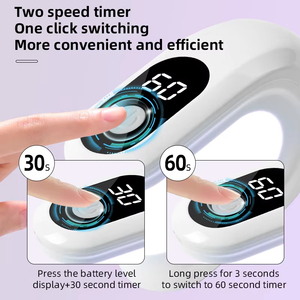 New Mini UV LED Nail Dryer Lamp with LCD Display 30/60S <b>Timer</b> Quick Curing Gel Polish USB Portable Manicure Tool - Product Image 5