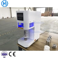Machine semi-automatique commerciale pour le capsulage de bouteilles de soda en plastique et la fermeture de boîtes de conserve pour animaux de compagnie