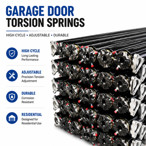 Garage Door Torsion Springs Cones Residential Garage Door Springs High Cycle Adjustable Durable <b>Hardware</b> Kit - Product Image 1