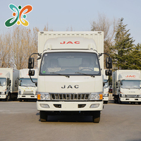 Camion de livraison JAC Junling E5 132HP avec caisse de 4,15 m, camionnette utilitaire d'occasion JAC Junling 4X2, camions de transport de marchandises